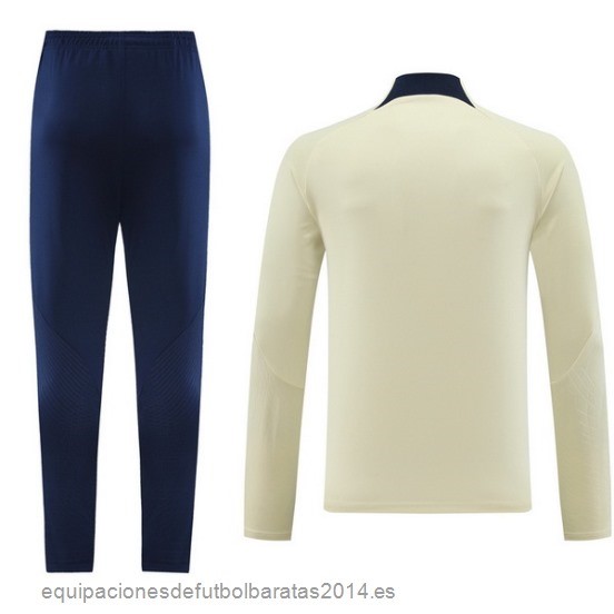 Nuevo Conjunto Completo Sudadera Entrenamiento Paris Saint Germain 23/24 Amarillo Negro Azul Baratas